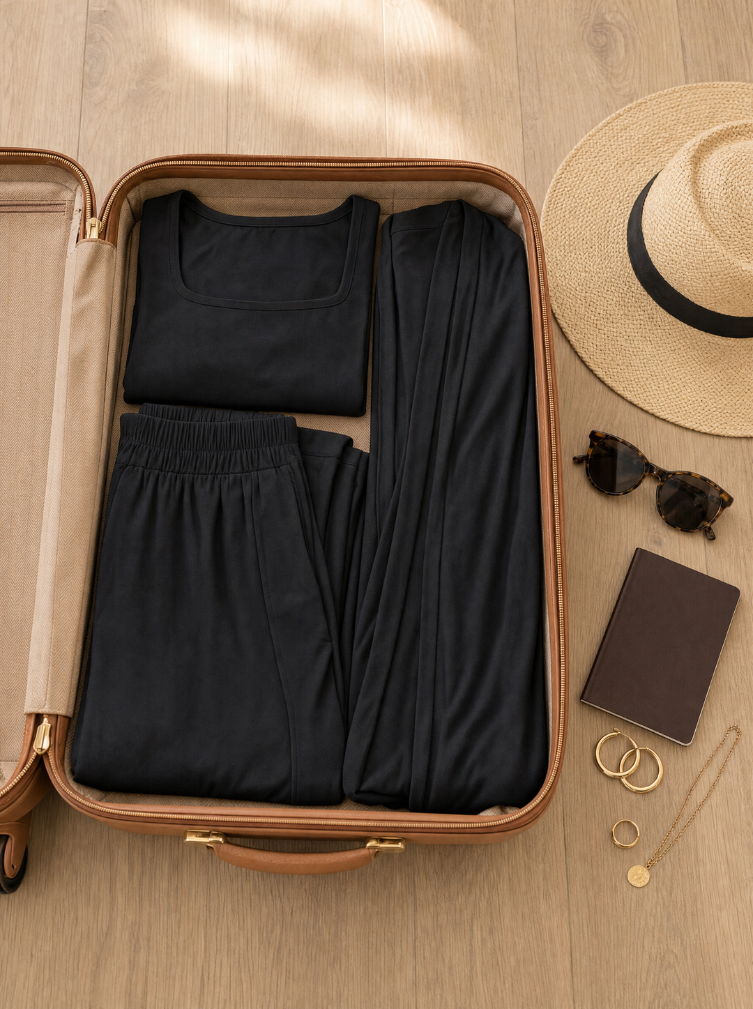 Packs flat in a carry-on